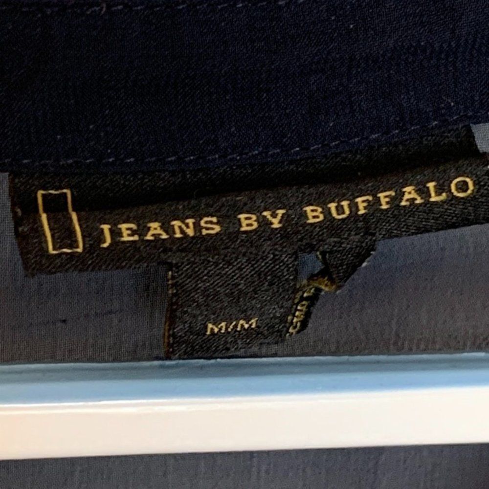 Jeans by Buffalo Navy Sheer V Neck Blouse - Picture 5 of 8